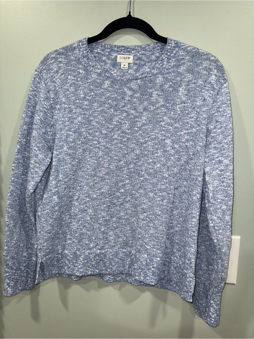 J. Crew Women’s Light Blue Marled Crewneck Sweater